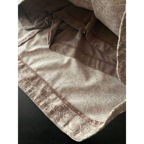 DULUTH Trading Co. Brown/Cream Floral Skort sz 16 - Picture 5 of 9